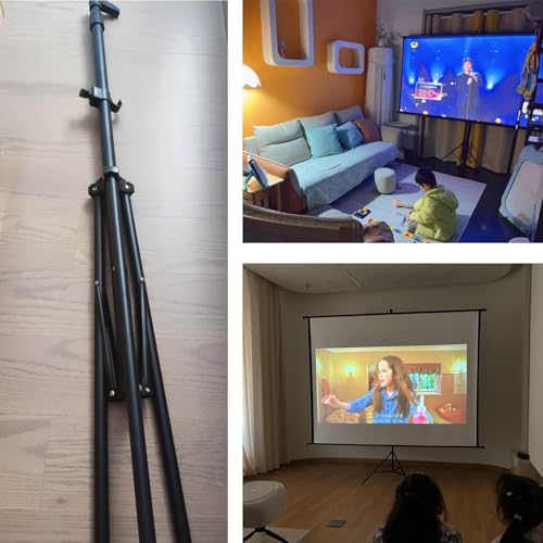 Pantalla de proyección portátil con trípode 72 pulg miniatura 5