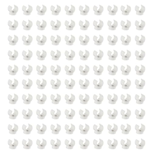 Eoslcusmvl Abrazadera Tubo con Clips PEX, 100 Piezas Abrazadera de Tubo de 1/2 Pulgada para TuberíAs de Agua y Mangueras de PVC, Herramientas de Abrazadera de Tubo de PláStico en Forma de U