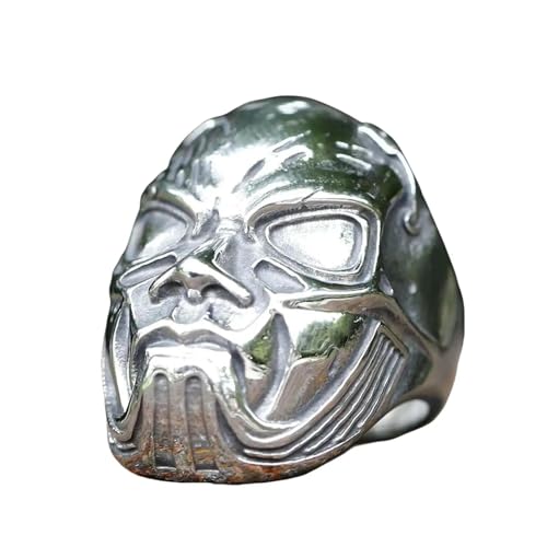 WEAV Anillo De Banda Con Máscara Slipknot Para Hombre, Joyería Gótica De Anel Para Motocicleta, Fiesta, Halloween, Vintage