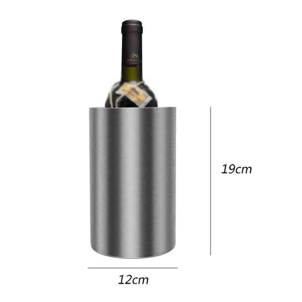 Cubo de Hielo Acero Inoxidable Cubo de Hielo de Hielo Cubo de Vino de Hielo Recto ome Vino cervecería champán Cubo de Hielo para Fiestas, Enfriador de champán