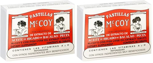 Mccoy Cod/Fish Liver Oil Extract Tablets 40 (Pack of 2)