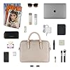 bugatti Ella Sacoche business 15 pouces en similicuir, compartiment pour ordinateur portable – Beige #5