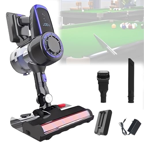 Feiphla Aspiradora Sin Cable,Aspirador De Mano,6 En 1 InaláMbrica con 60minutos De AutonomíA Y BateríA ExtraíBle,Aspirador Escoba Ideal para Pelo De Mascota Alfombra Suelo Duro