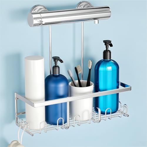 HouseUp Duschablage Zum Hängen Duschablage Ohne Bohren - Duschregal Hängen Shampoo Halterung Für Dusche Duschkorb Dusche Halterung Shower Shelf Bad Regal Seifenhalter