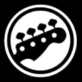 DD022 Bass Guitar Decal Sticker | 5.5-Inches by 5.5-Inches | Premium Quality White Vinyl