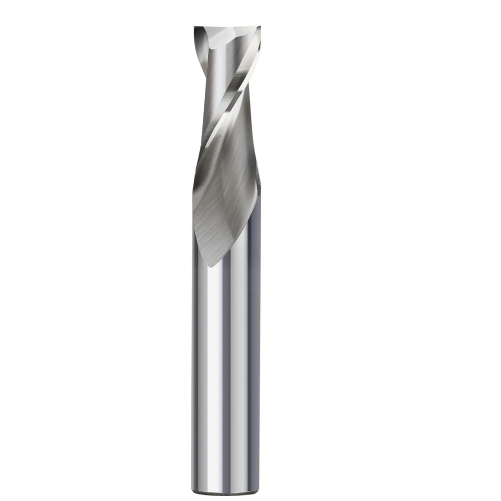 Ddyspan End Mill High Speed Steel M2 Milling Cutter 2 Flutes Straight Shank CNC Router Bit for Wood Aluminum Steel 1.5-13mm,1.5x6x6x51