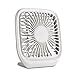 KunLS Mini Ventilatore Ventaglio Quadrato Semplice Ventaglio Bianco Ventilatore Piccolo Adatto per L'Ufficio Desktop da Viaggio in Campeggio A Casa