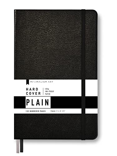 Minimalism Art, Hard Cover Notebook Journal, Classic 5