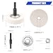 NuoDunco White Grinding Wheel Adapter and 75mm Grinding Stone