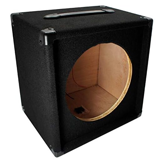 Electric Guitar 1X12 Empty 12" Speaker Carpet Cabinet Enclosure Box 1/4" Jack
