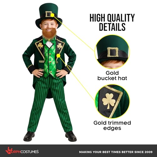 Disfraz completo Leprechaun para niños miniatura 3