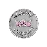 hochwertige Verarbeitung ANDANTE Silber Floating Charm Schwebendes Medaillon Daddy\'s Princess (Vatters Prinzessin)
