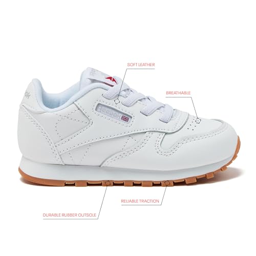 Image of Reebok Classic Leather Girls & Boys Shoes for Kids, Toddler, Little Kid or Big Kid Sneakers