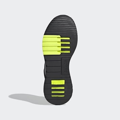 adidas Tênis de corrida masculino Racer Tr21, Núcleo preto/amarelo solar/branco, 7
