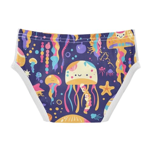 Colorful Jellyfish Toddler Boy Pure Cotton Kids Underwear Cute Children Undies2
