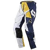  Scott 450 Podium MX Motocross/DH Fahrrad Hose blau/gelb/weiß 2017: Größe: 28
