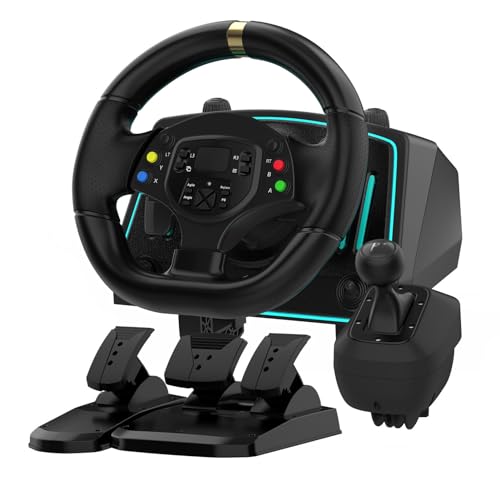 Keenso Detachable Universal Racing Wheel for PC PS3Xbox, Improved Control, Enhanced Gaming Experience