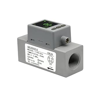 MEMS Intelligent Digital Display Large Range Thermal Gas Mass Flow Meter Oxygen Air AMS2000