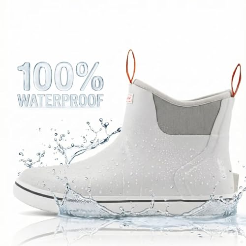 Image of SUREWAY Women's Deck Boots Professional Non-Slip Fishing & Ankle Deck Boot Waterproof Rain Boots