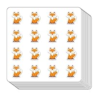 Fox Planner Stickers, 0.5in Scrapbooking Kids DIY Calendar Crafting 208-Pack