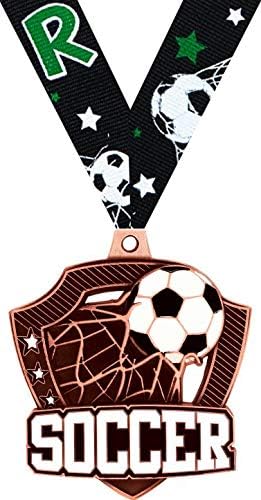 Soccer Medals - 2.25" Bronze Soccer Team Medal Awards
