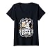 Women's Hoppy Easter Funny Bunny Beer Lover Gifts V-Neck T-Shirt