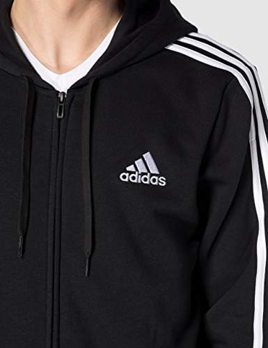 Adidas Men's 3-Stripes Fl Fz Hoodie, mens, Hooded Sweatshirt, GK9051,  black, M: Buy Online at Best Price in Egypt - Souq is now Amazon.eg