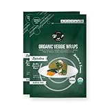 WrawP Organic Veggie Wraps - SPIRULINA (2 pack) SHELF STABLE, All Natural, Gluten Free, Paleo, Raw Vegan. Perfect for Wraps, flat bread, snack, chips
