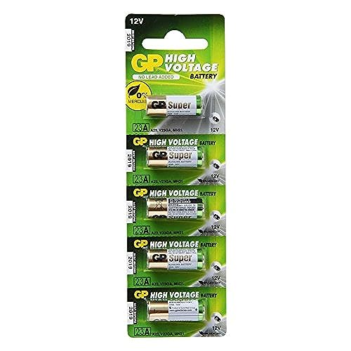 GP Alkaline Batteries 23A SUPER- 2C5/ A23/ V23GA/ MN21 12V 1PACK X 5PCS