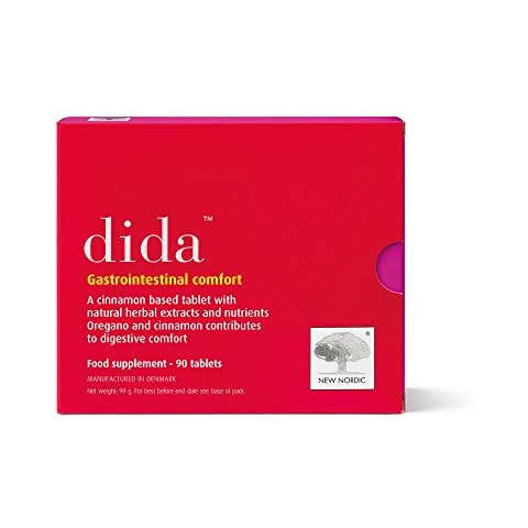 New Nordic Dida 90 Pack - Bloating Relief - Natural Anti Bloating Tablets to Prevent Bloating and Discomfort After Eating - Suitable for Men and Women- Gluten and Dairy Free Vegan Supplements Cover