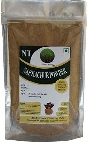 NAR Kachur Polvo  Kali Haldi Polvo  Cúrcuma Negra  Cúrcuma Caesia - 400 Gm