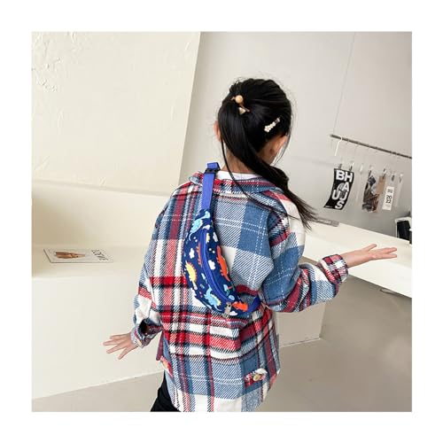 Dinosaur Fanny Pack,Kids Bum Bag Bumbag Cartoon Hipsack Belt Bag Waist Bag Fanny Pack Fabric Nylon Money Belt Crossbody Chest Bag for Children Grils Boys Running Hiking Travel Sports - Image 4