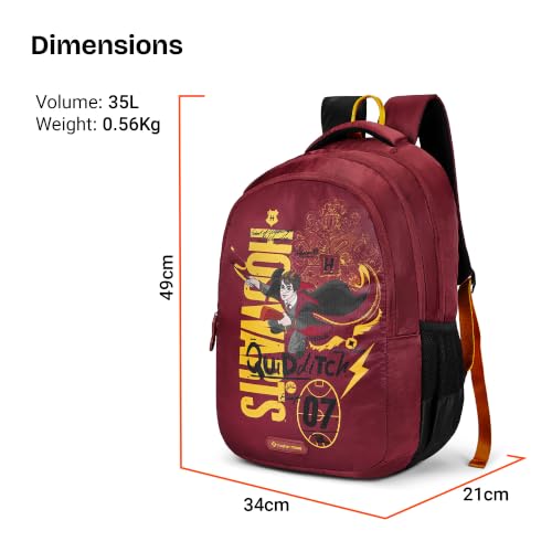 Image of Nasher Miles x Harry Potter Backpack | Polyester Laptop Backpack 35L | Ideal for School, College, Office & Travel | Men, Women, Boys, Girls