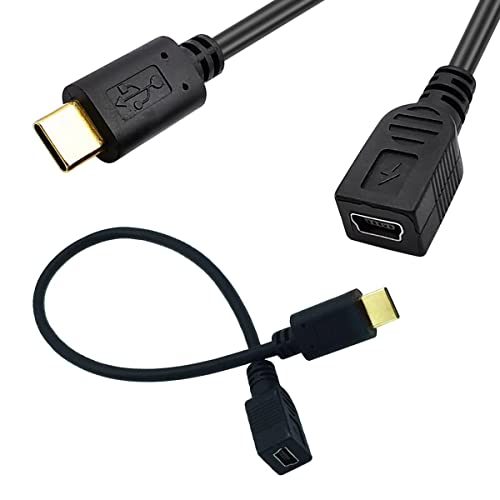 Mini USB to USB CϊP[u25cm Type C IX - ~jB X [dƃf[^] ϊP[u USB Type C (IX) - Mini USB (X)ϊA_v^P[u