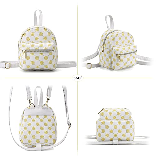 Casual Daypacks Water Resistant Casual Daypack Backpack With Copper Coin Pattern Mini Backpack For Women(Beige) #TOP2