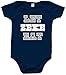 Navy Dallas Elliott "Let Zeke Eat" Baby 1 piece