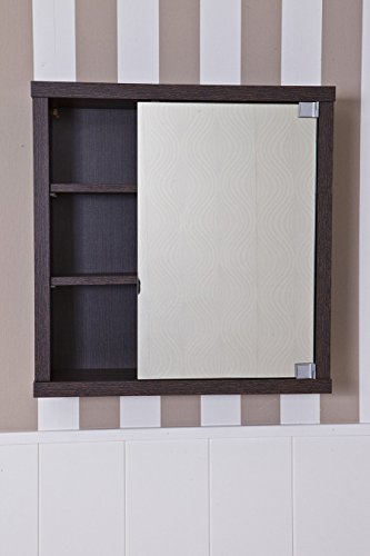 Intradisa 8910 Bathroom Cabinet with Mirror Door, Wengue, 60 x 61 x 18 cm Intradisa 8910 Bathroom Cabinet with Mirror Door, Wengue, 60 x 61 x 18 cm