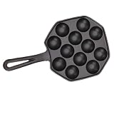 Smandy Garnki i Patelnie Nonstick 12 Otworów Ośmiornica Urządzenie do Robienia Klopsików Płyta Kuchenna do Domowej Kuchni Pieczenie Naleśników Żeliwna Patelnia Takoyaki, Patelnia Poffertjes