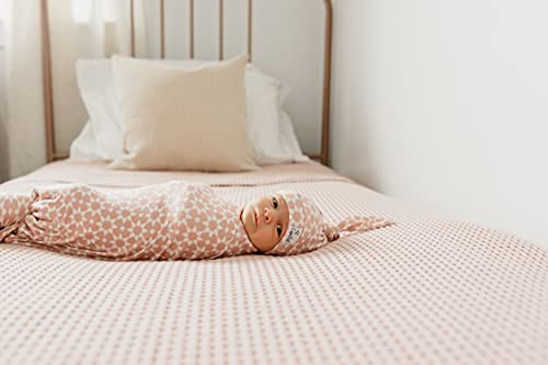 Copper Pearl Baby Beanie Hat Top Knot Stretchy Soft Star #TOP1