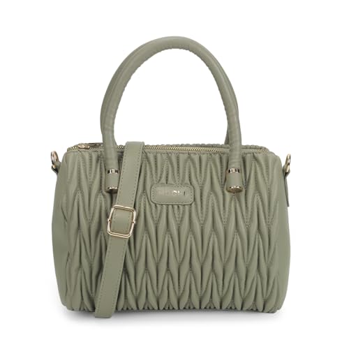 Image of Mochi Women Casual Pu Soft Body Zipper Closure Solid Sling Bag With 2 Pocket And 1 Compartments
