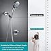 GwernKB Shower Head Holder Strong Adhesive No Drilling Wall Mount Adjustable Handheld Showerhead Bracket for RV Kids Bathroom Shower,Fix Firmly and Use Conveniently (Silver, 1)