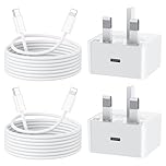 Fast Charge for iPhone 14 13, 2Pack PD 25W Fast Apple Charger Cable 2M, iPhone Fast Charger Plug with USB C To Lightning Cable [ MFi Certified] for iPhone 14 13 12 11 Pro Max XS XR X 9, iPad and iPod
