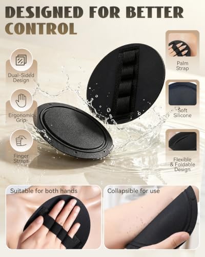Vivanchor Exfoliating Glove, No Pain Exfoliating Bath Scrubber Glove - 4