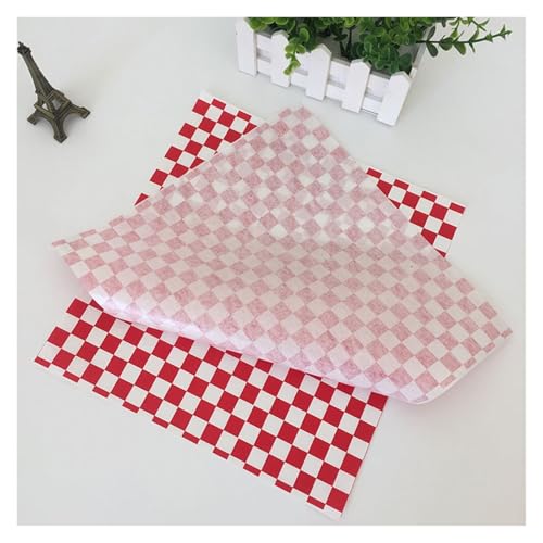 Revestimientos de papel con patrón de rejilla absorbente de grasa para alimentos 6