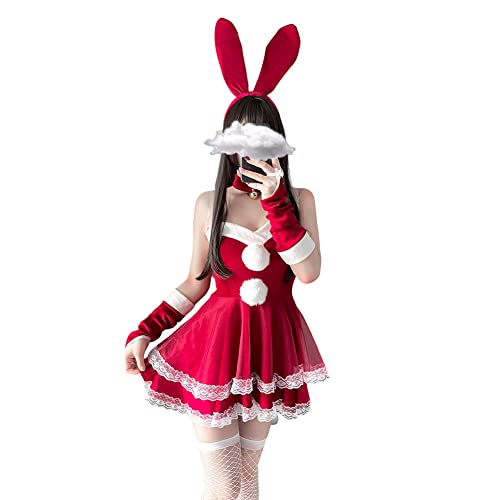 [Moerstar] クリスマス コスチューム サンタ コスチューム セクシー レディース 女性用 サンタ 衣装 レディース 大きいサイズ バニー サンタクロース クリスマス コスプレ セクシー フリーサイズ セクシーランジェリー レディース 過激 かわいい ふわふわ クリスマス仮装 クリスマス ランジェリー サンタコスチューム ベビードール クリスマスコスチューム