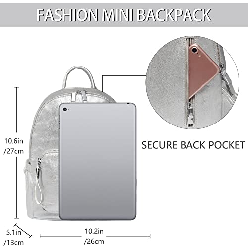 VASCHY Rugzak Dames,PU Leer Rugzak Rugzaktassen Mode Rugzakken Crossbody Tassen Leren Schoudertas Meisje voor Werk… - Image 4