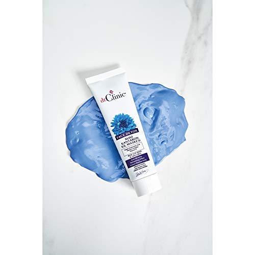 Dr.clinic Blue Clay Mask With Vegan Hyaluronic Acid, Herbal Complex, Vitamin E | Anti Wrinkle, Refreshing Effect, Instant Moisturizing Peel Off Face Mask | Deep Facial Cleansing Treatment | Reduces Fine Lines | Cruelty-Free, Paraben-Free 3.38 Fl.oz. #TOP4