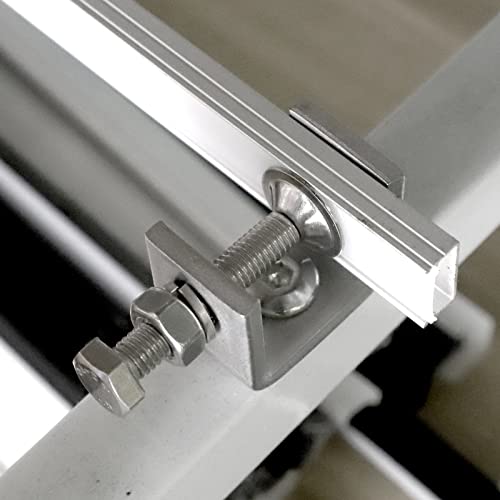 EXLECO 10er C Klemme Edelstahl C Zwingen Schraubklemme Trägerklemme Fixierzange Tischklemme Trägerklammer Befestigungs Klemme für Holzarbeiten Schweißen Tischlerei 0-25mm Einstellbar Kieferöffnungen