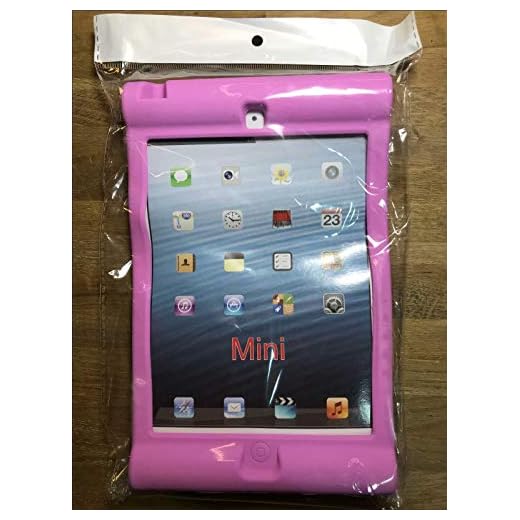 Rosa barn stötsäkert gummi hängande tak skinnfodral iPad Mini A1432 A1454 A1455