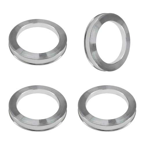 MTRPS 4 PCS Hub Centric Rings 54 ID to 73 OD Wheel Center Bore Shaft Shock Absorbing Spacer Aluminum Alloy Wheel Hubrings Compatible with Most Vehicles Car Accessories